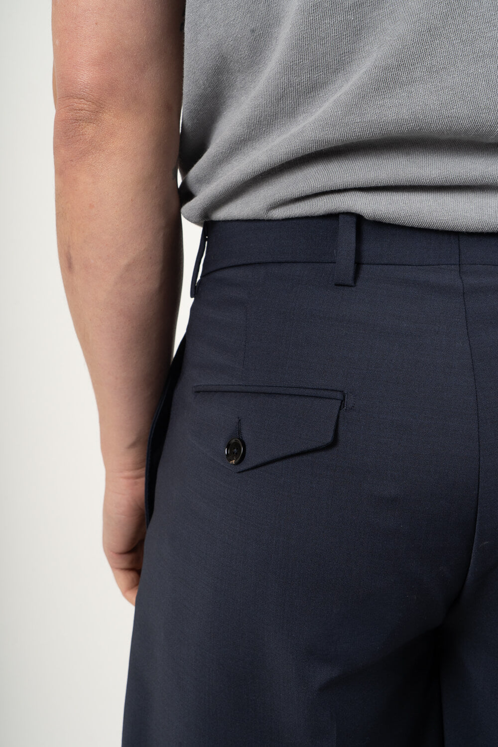 Ultrafine Cotton Nicolas Shorts Navy