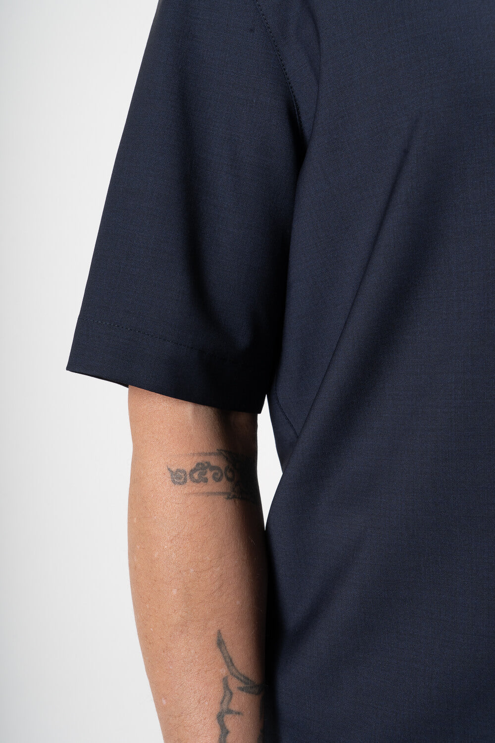 Ultrafine Kai S/S Shirt Navy