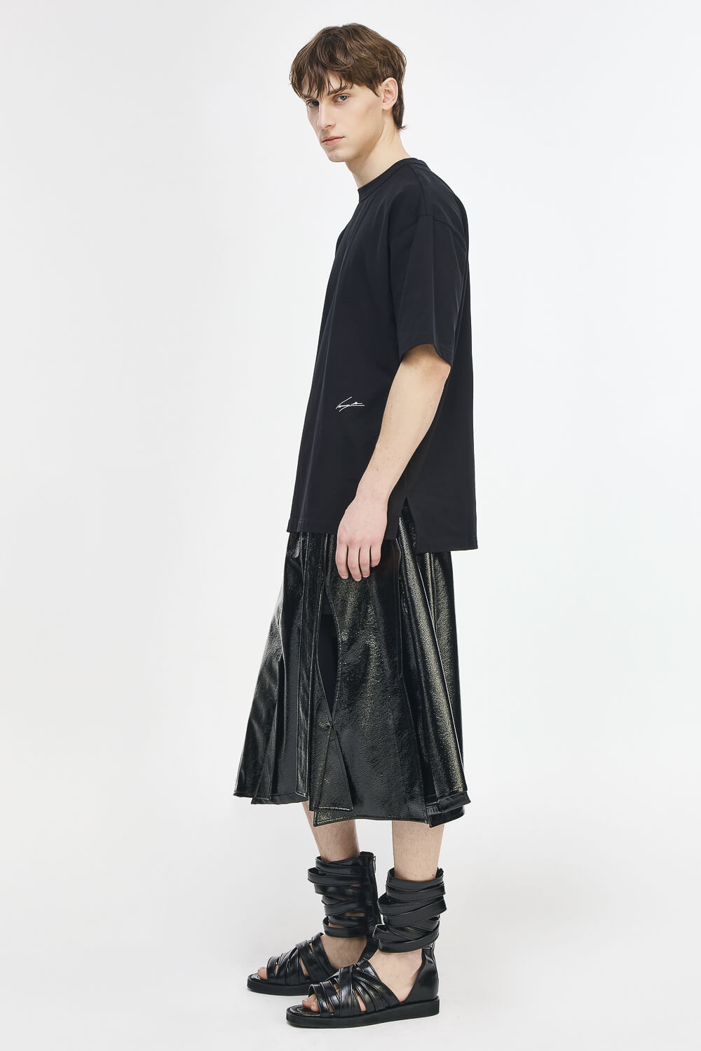 Vermillion Painted T-Shirt Black