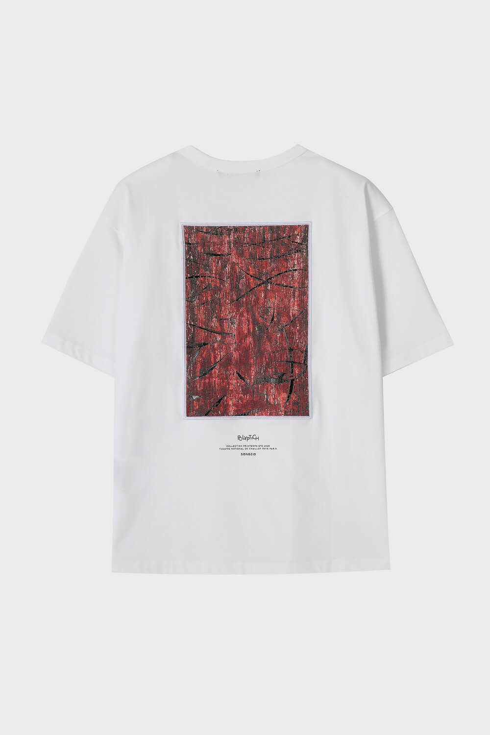 Vermillion Painted T-Shirt White