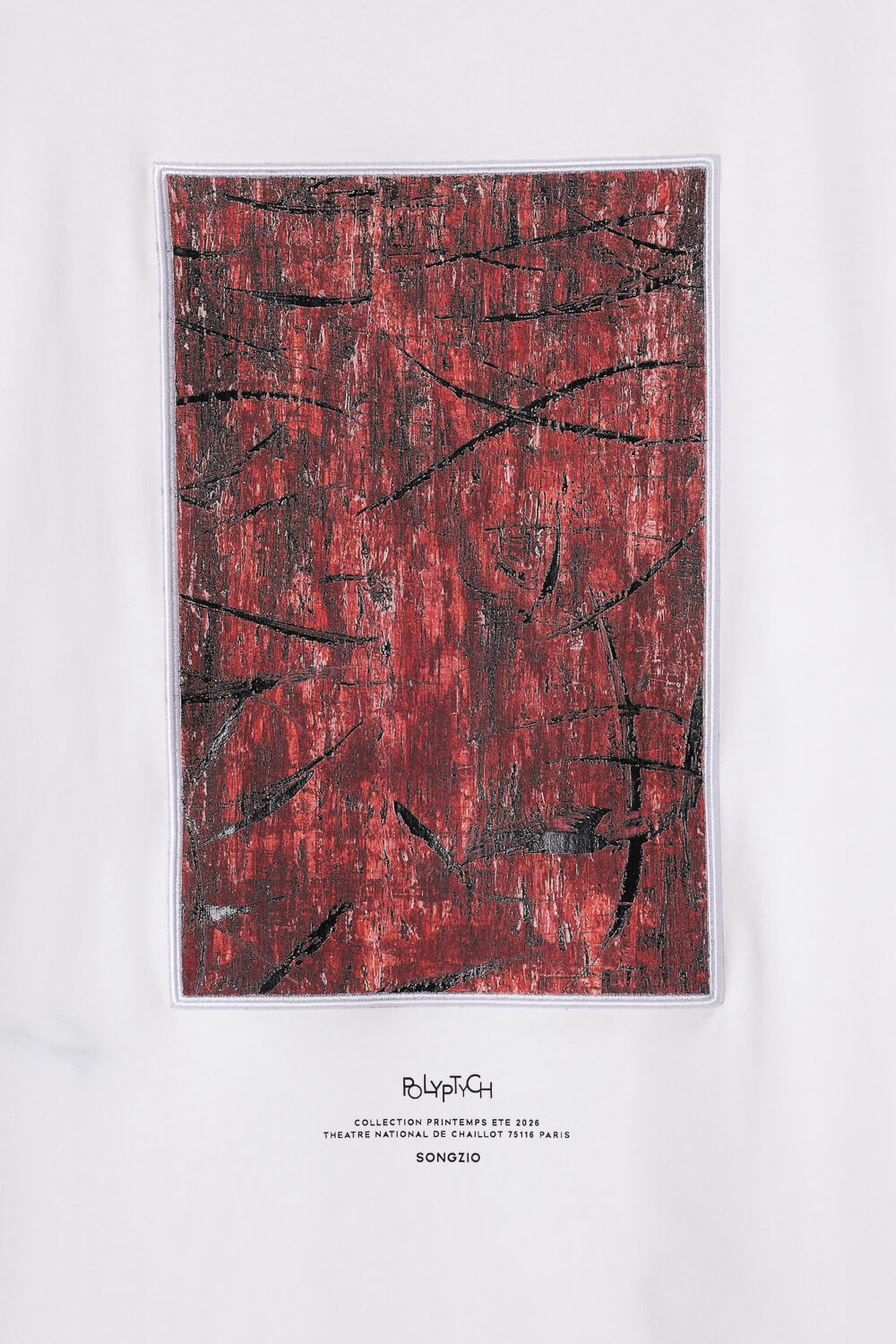 Vermillion Painted T-Shirt White