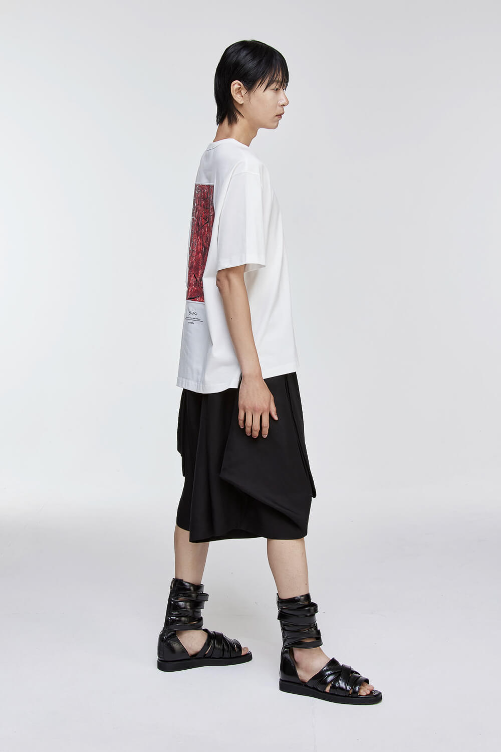 Vermillion Painted T-Shirt White