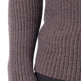 Virgin Wool Heavy Roll Neck Brown