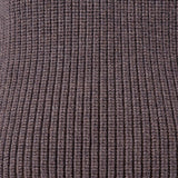 Virgin Wool Heavy Roll Neck Brown