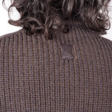 Virgin Wool Heavy Roll Neck Brown