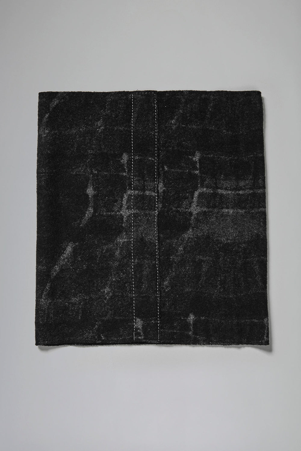 Virgin Wool Detail Effect Snood Black/Grey