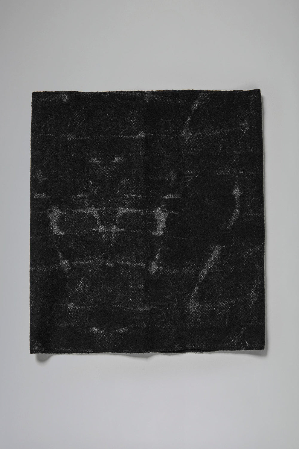 Virgin Wool Detail Effect Snood Black/Grey