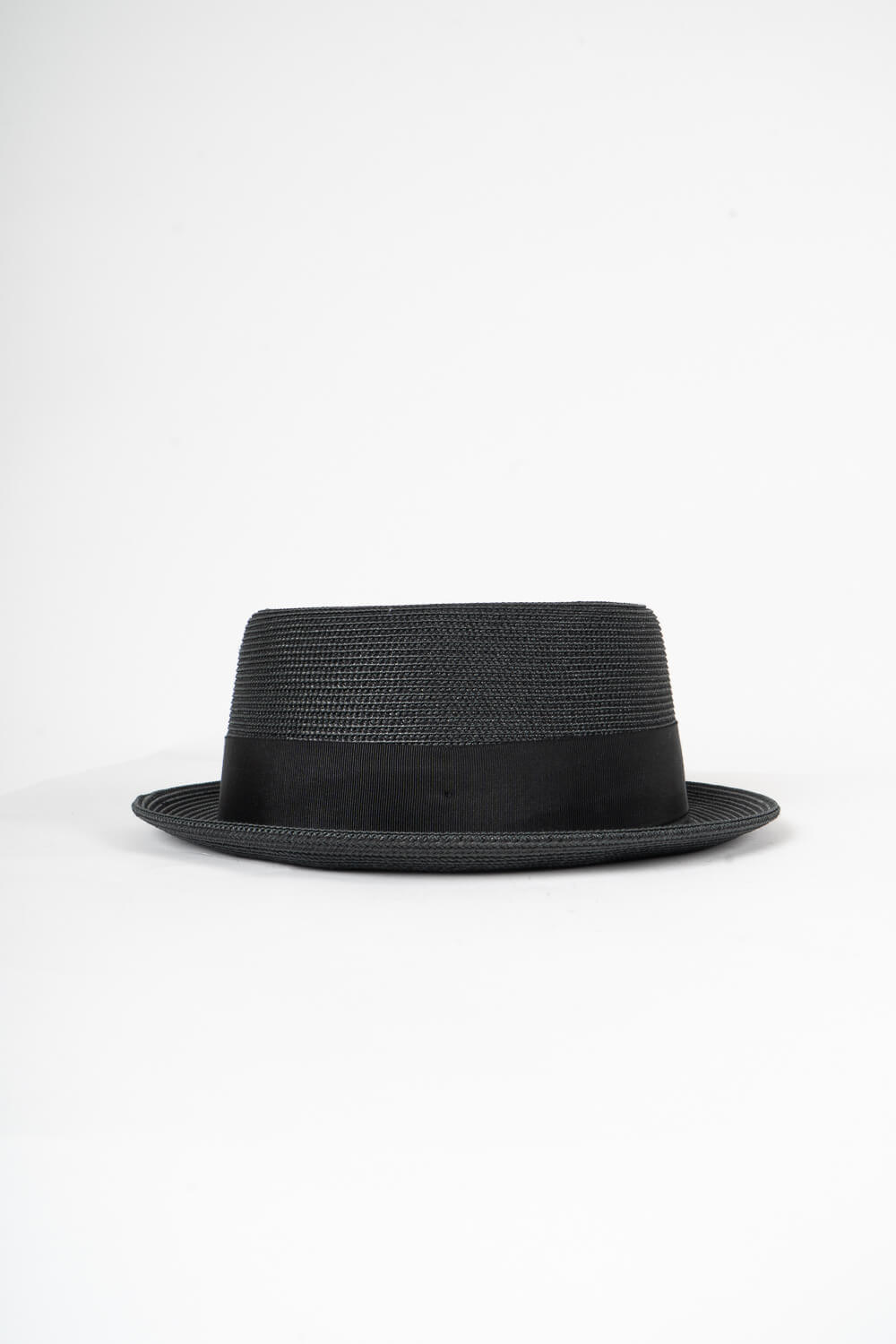 Waits Braided Pork Pie Hat Black
