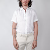 State Soft S/S Linen Shirt White