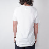 Relaxed Fit Raw Neck T-Shirt White