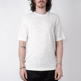 Raw Edge Linen T-Shirt Ice