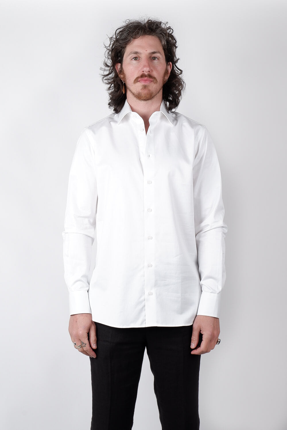 State N2 Cotton L/S Shirt White