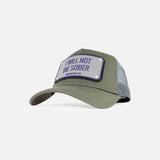 Will Not Die Sober Cap Grey/Navy