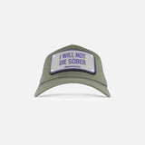 Will Not Die Sober Cap Grey/Navy