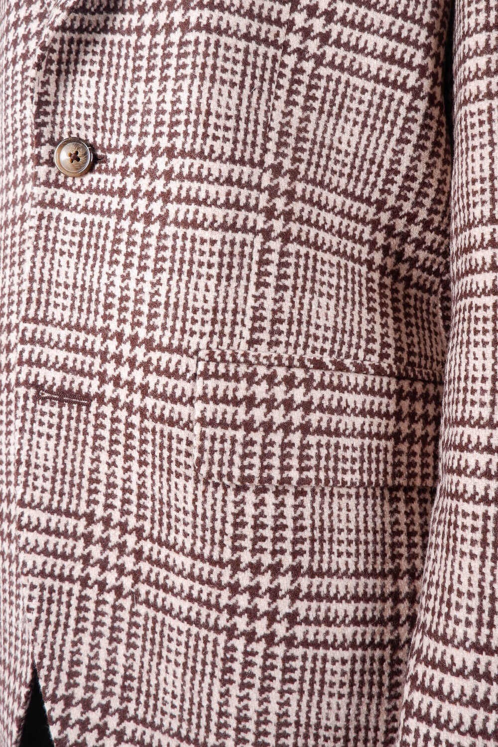 Wool Checked Blazer Beige/Brown