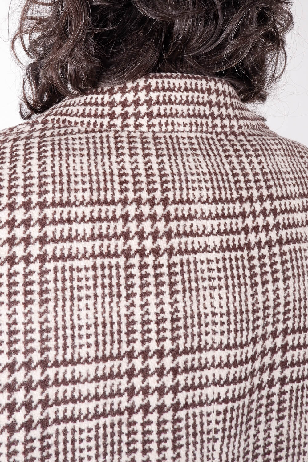 Wool Checked Blazer Beige/Brown