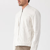 Zip-Up Linen/Cotton Jacket Ice