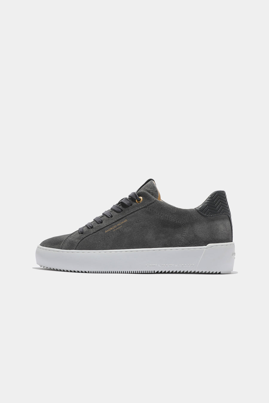 Android homme 2025 grey suede