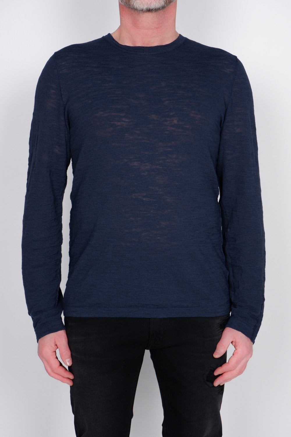 Buy the Transit Cotton/Linen L/S T-Shirt Navy at Intro. Spend £50 for free UK delivery. Official stockists. We ship worldwide.