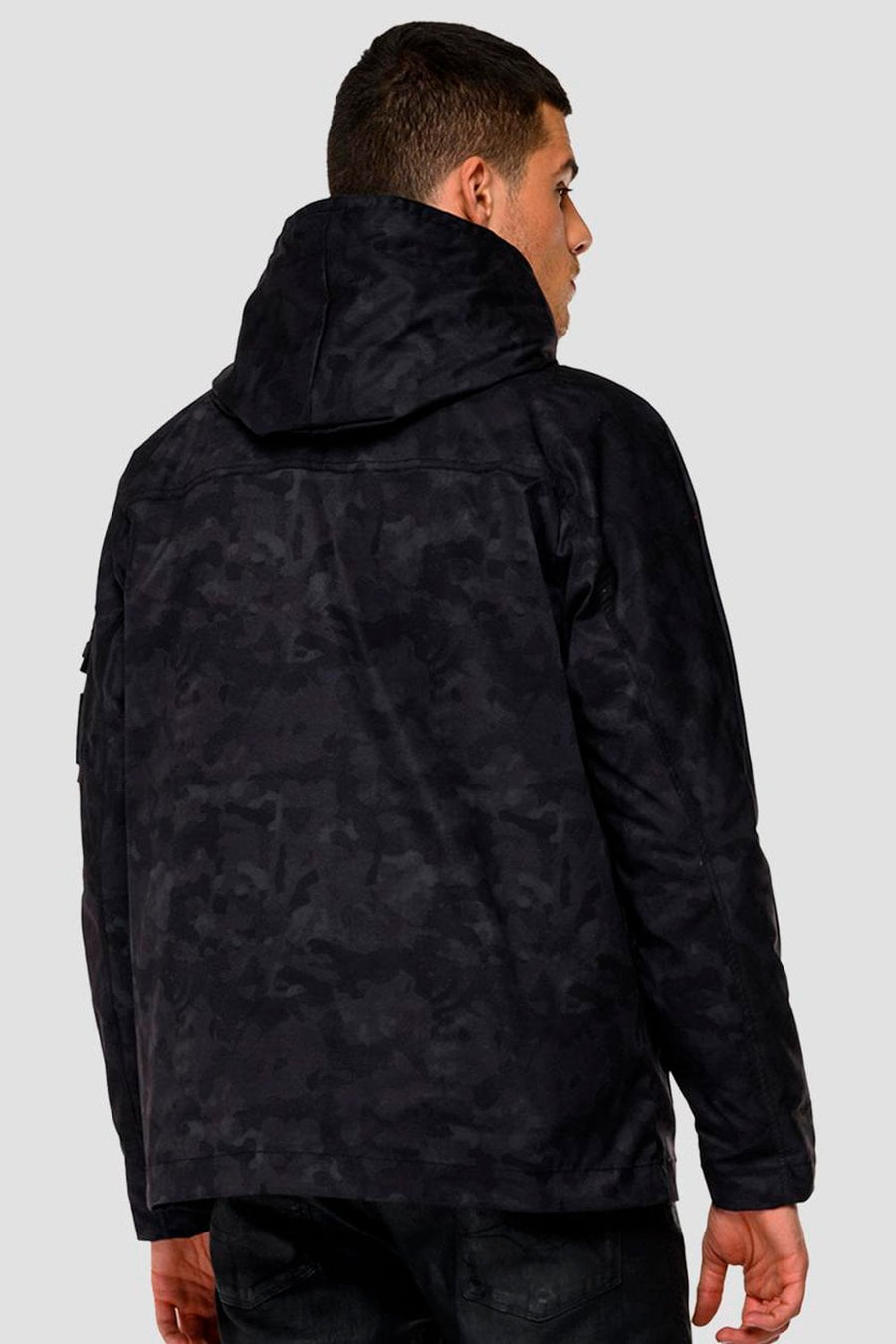 Black camo jacket sale