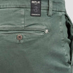 Buy the Replay Hyperflex Slim Fit Chino Gree in Khaki Green at Intro. Spend £50 for free UK delivery. Official stockists. We ship worldwide.
