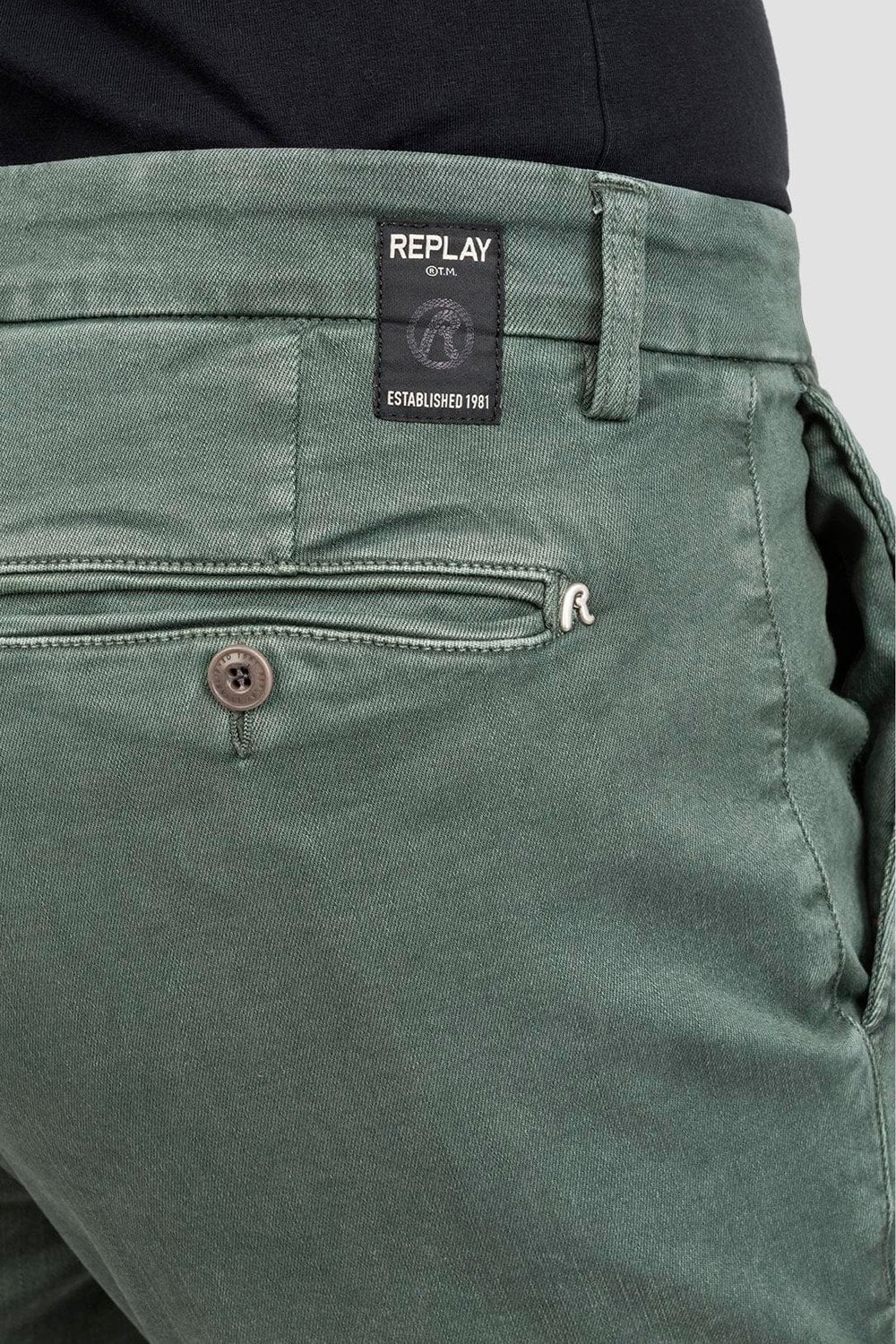 Buy the Replay Hyperflex Slim Fit Chino Gree in Khaki Green at Intro. Spend £50 for free UK delivery. Official stockists. We ship worldwide.