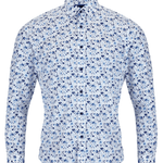 Buy the Remus Uomo Parker Blue Flower Detail L/S in Blue at Intro. Spend £50 for free UK delivery. Official stockists. We ship worldwide.