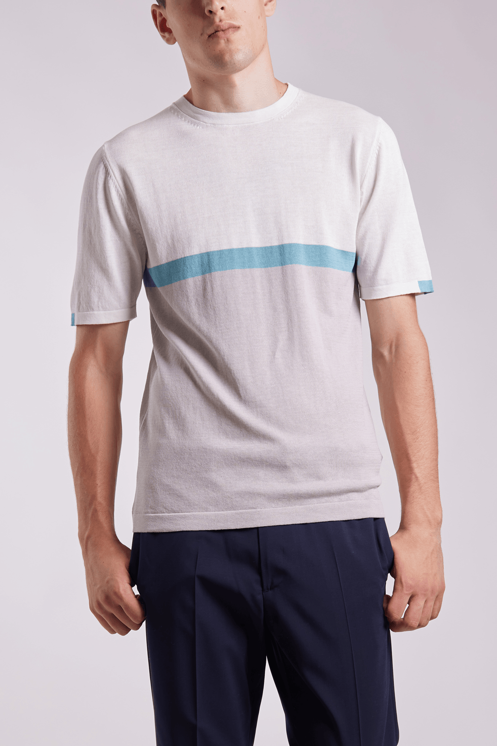 Buy the Daniele Fiesoli 3 Colour Stripes T-Shirt in Beige/Blue at Intro. Spend £50 for free UK delivery. Official stockists. We ship worldwide.