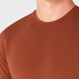 Buy the Remus Uomo Basic Round Neck T-Shirt Brown at Intro. Spend £50 for free UK delivery. Official stockists. We ship worldwide.