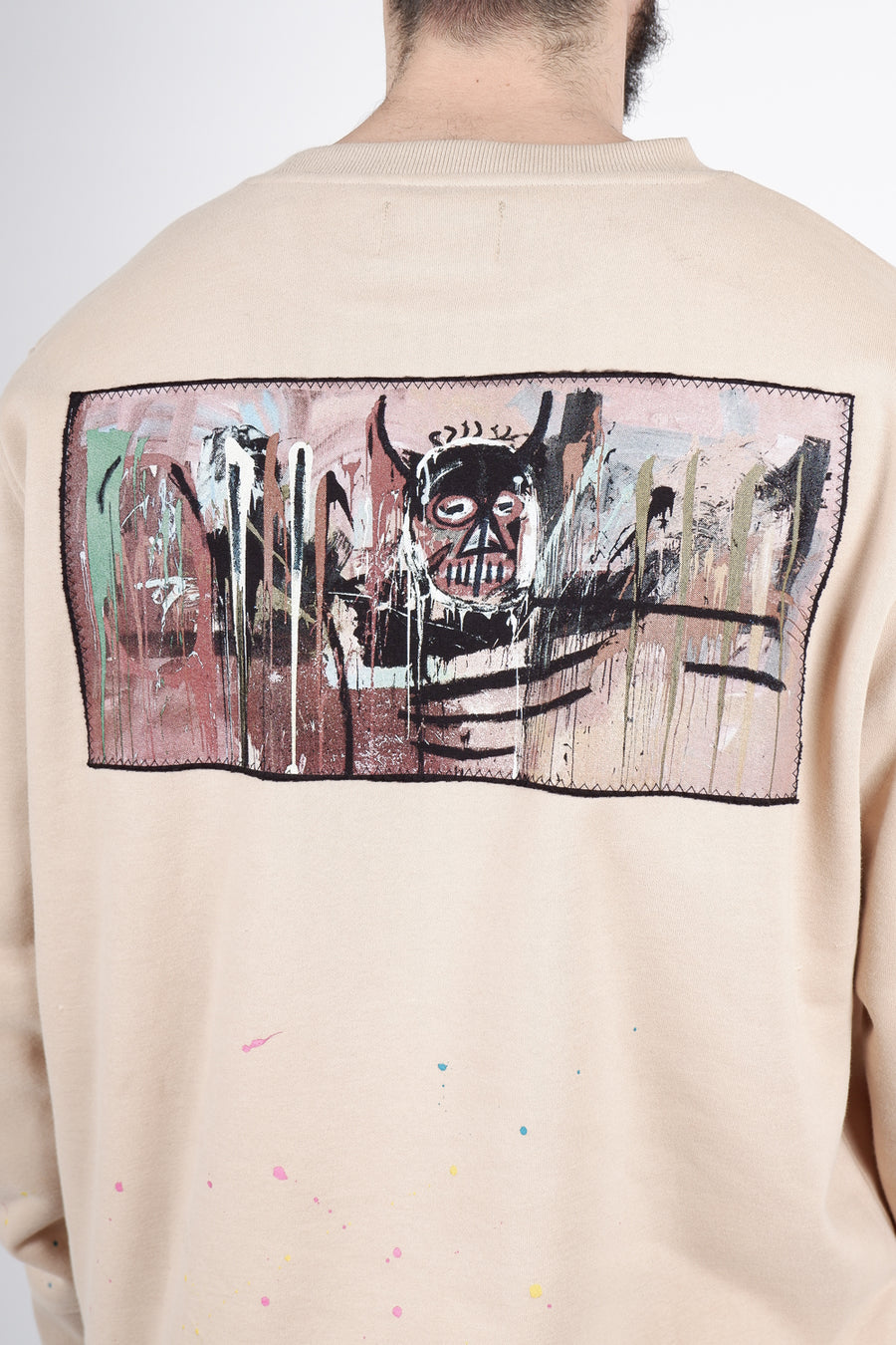 Buy the ABE Basquiat Devil Sweatshirt Beige in Black at Intro. Spend £50 for free UK delivery. Official stockists. We ship worldwide.