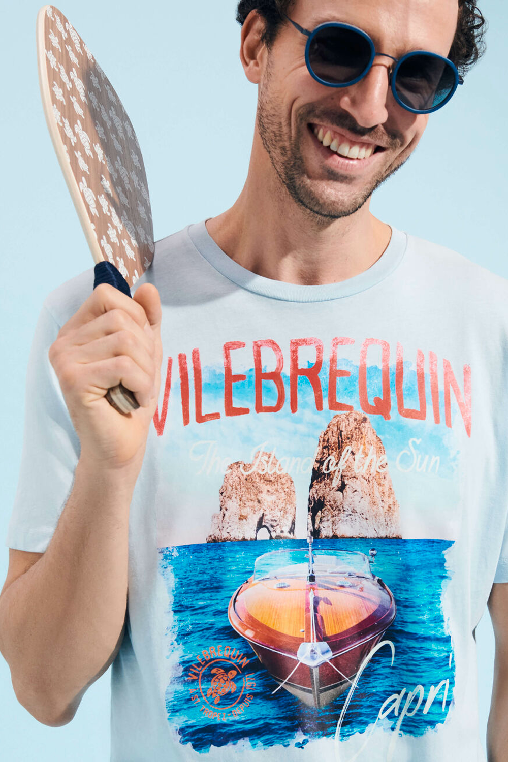 Buy the Vilebrequin Cotton T-shirt Capri in Blue at Intro. Spend £100 for free UK delivery. Official stockists. We ship worldwide.