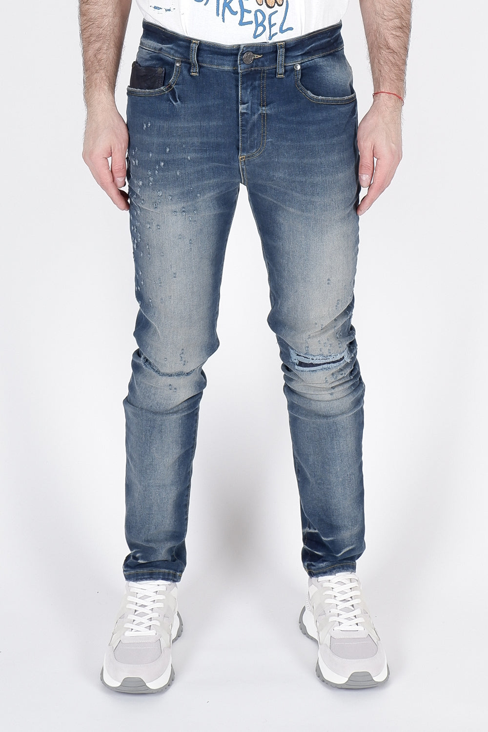 Buy the RH45 Eldorado ND06-M Jean in Blue at Intro. Spend £50 for free UK delivery. Official stockists. We ship worldwide.