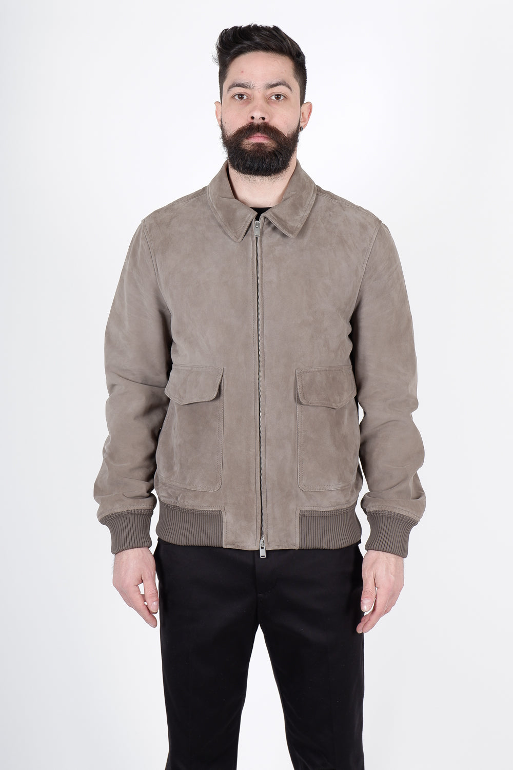 Buy the PT Torino Italian Suede Bomber Jacket Grey at Intro. Spend £50 for free UK delivery. Official stockists. We ship worldwide.