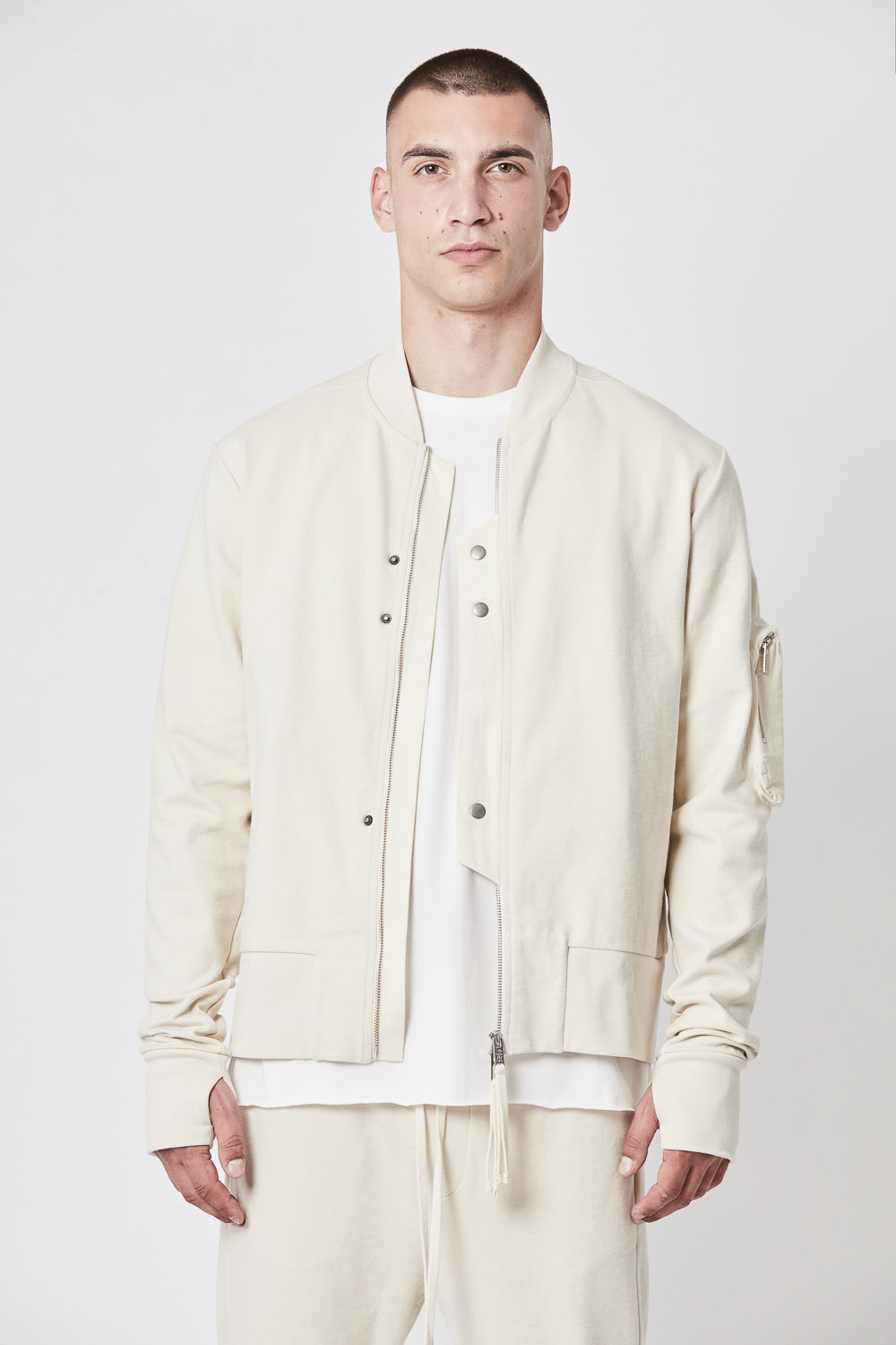 Buy the Thom Krom M SJ 588 Jacket in Ivory at Intro. Spend £50 for free UK delivery. Official stockists. We ship worldwide.