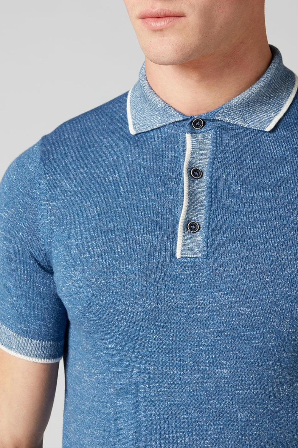 Buy the Remus Uomo Marl Knit Polo Light Blue at Intro. Spend £50 for free UK delivery. Official stockists. We ship worldwide.